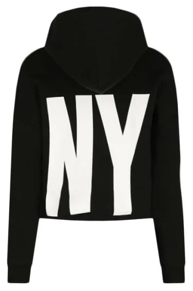 Μπλούζα | Cropped Fit DKNY Kids μαύρο
